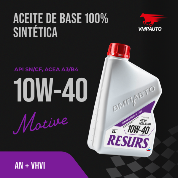 Aceite de motor 10W-40 API SN/CF A3/B4