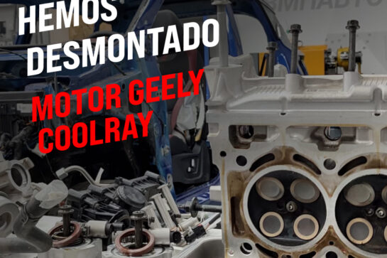 El motor Geely Coolray ha sido desmontado