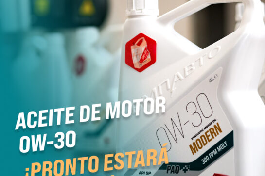 Aceite de motor 0W-30 ¡Pronto estará de venta!